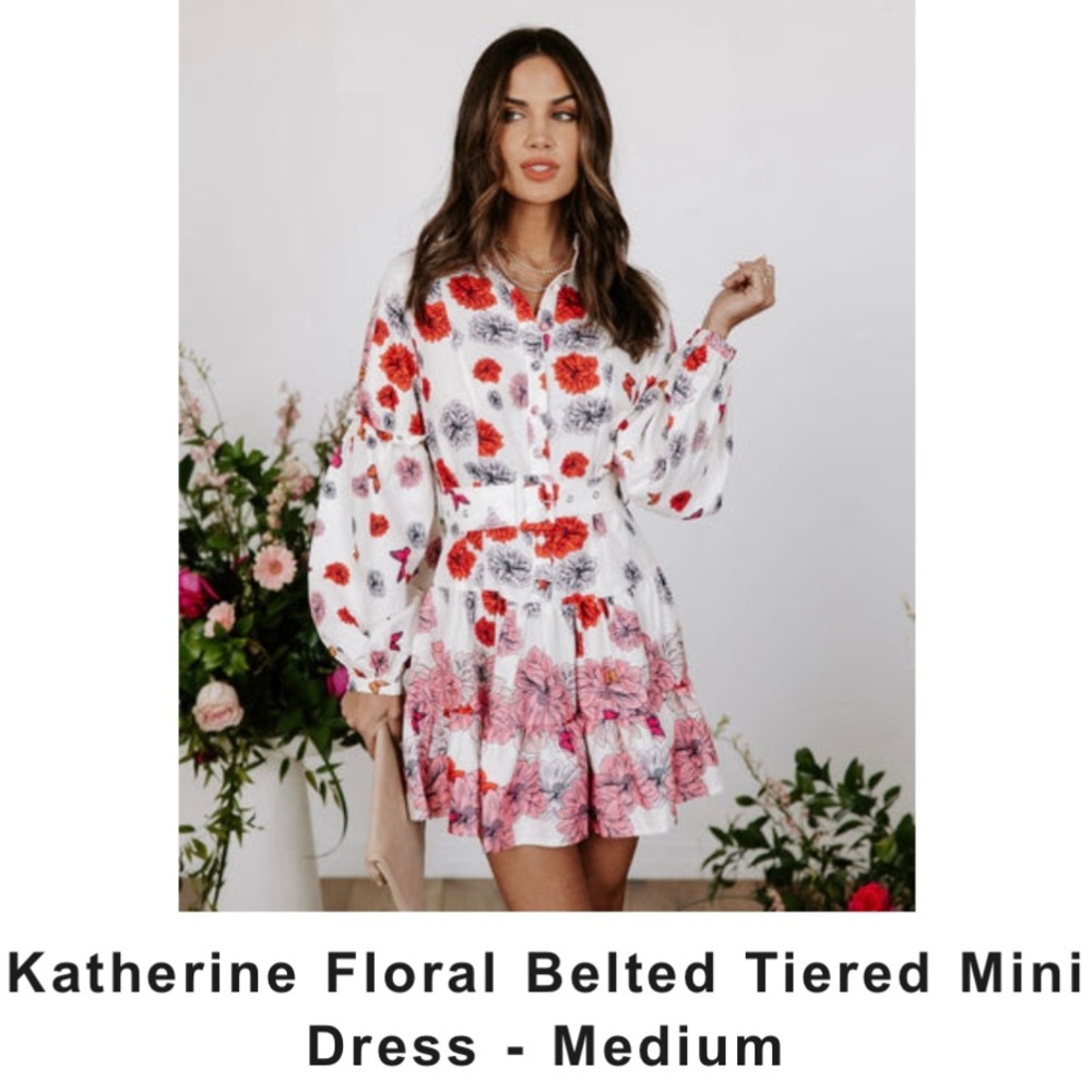 Vici floral mini dress